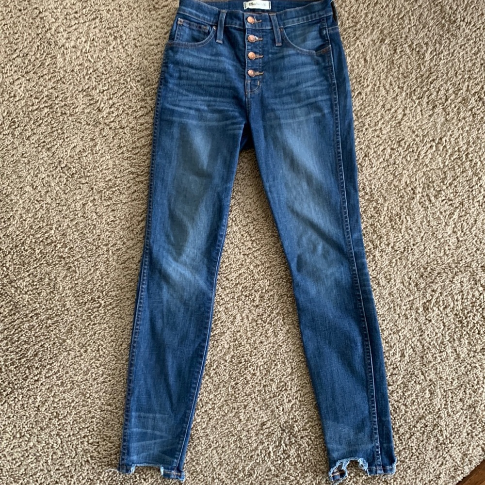 Madewell 10” high rise skinny Sz. 25